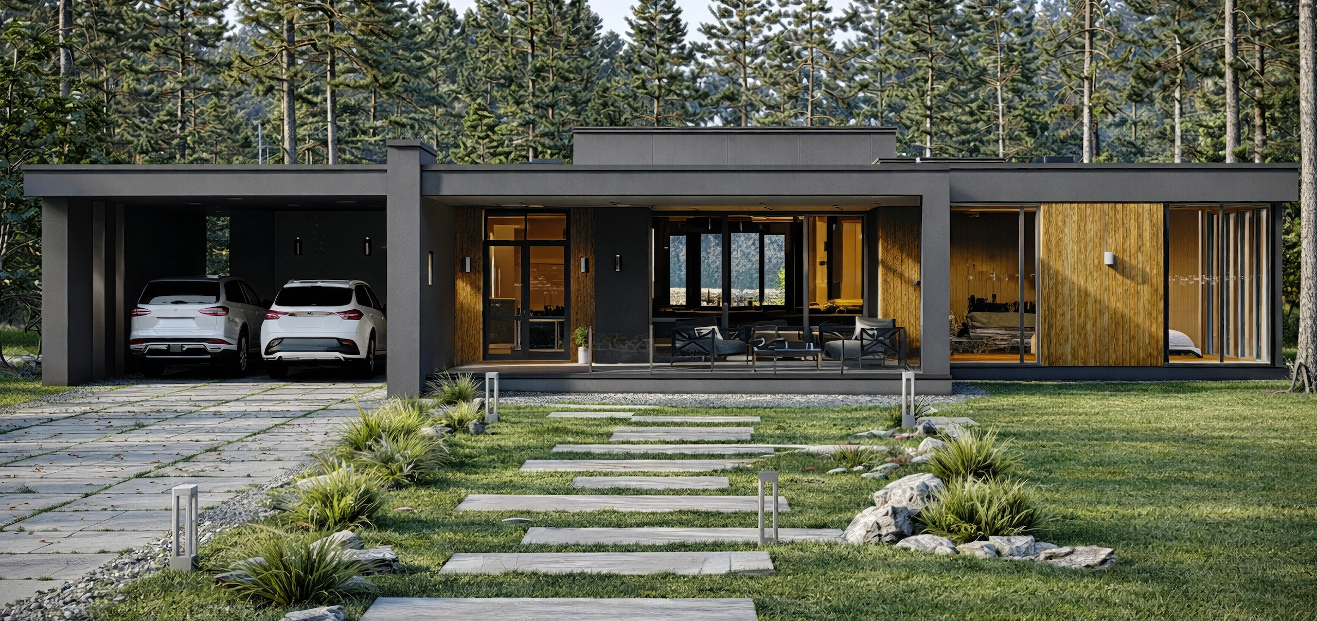 Современный загородный дом