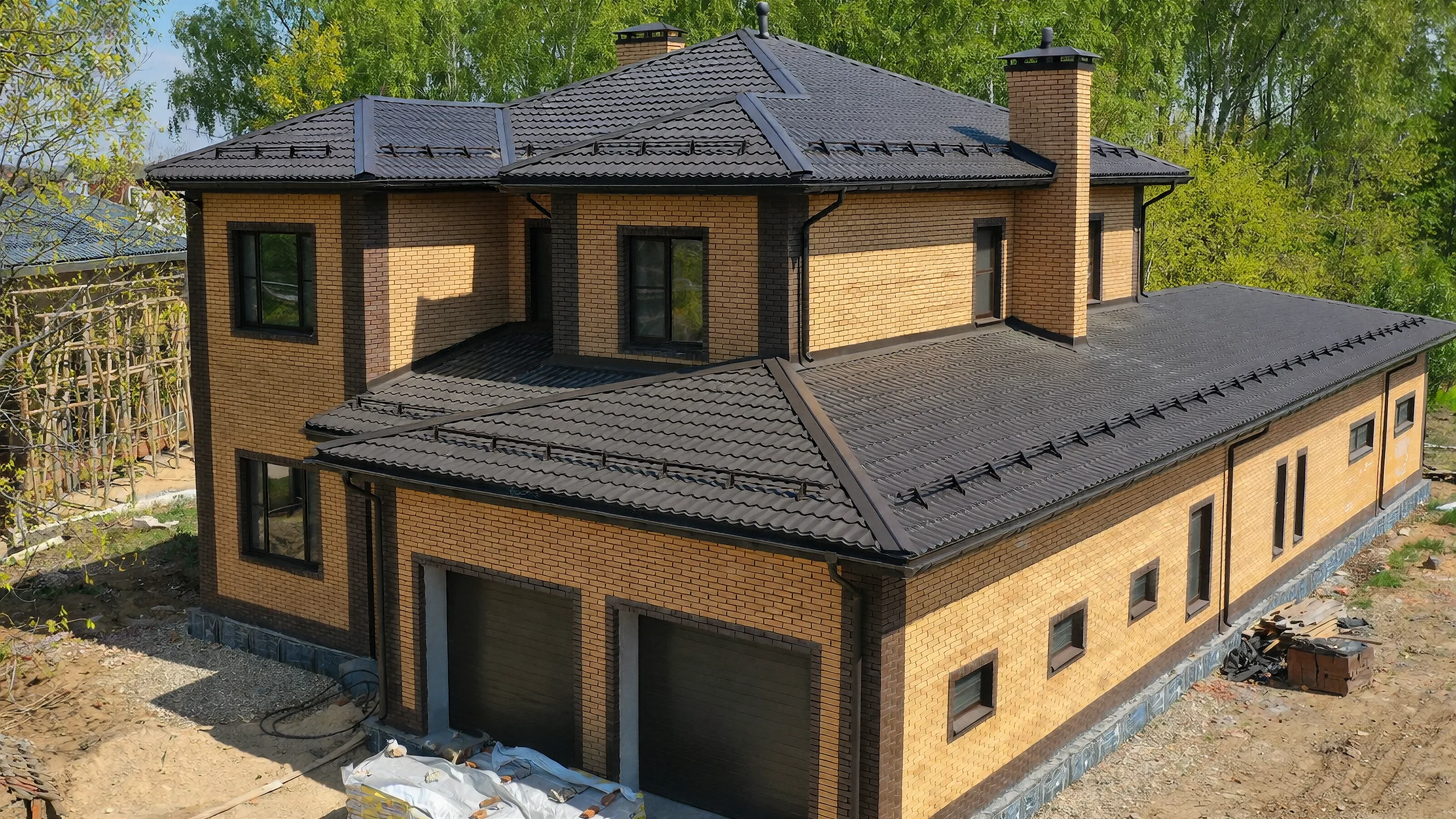 Загородный дом с панорамным фасадом