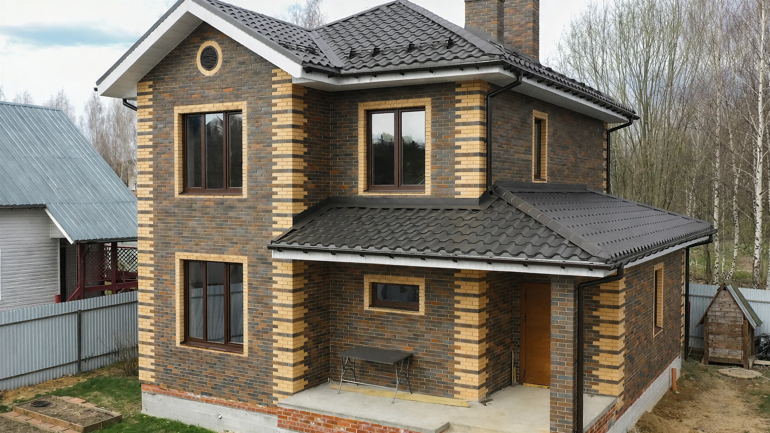 Загородный дом с панорамным фасадом